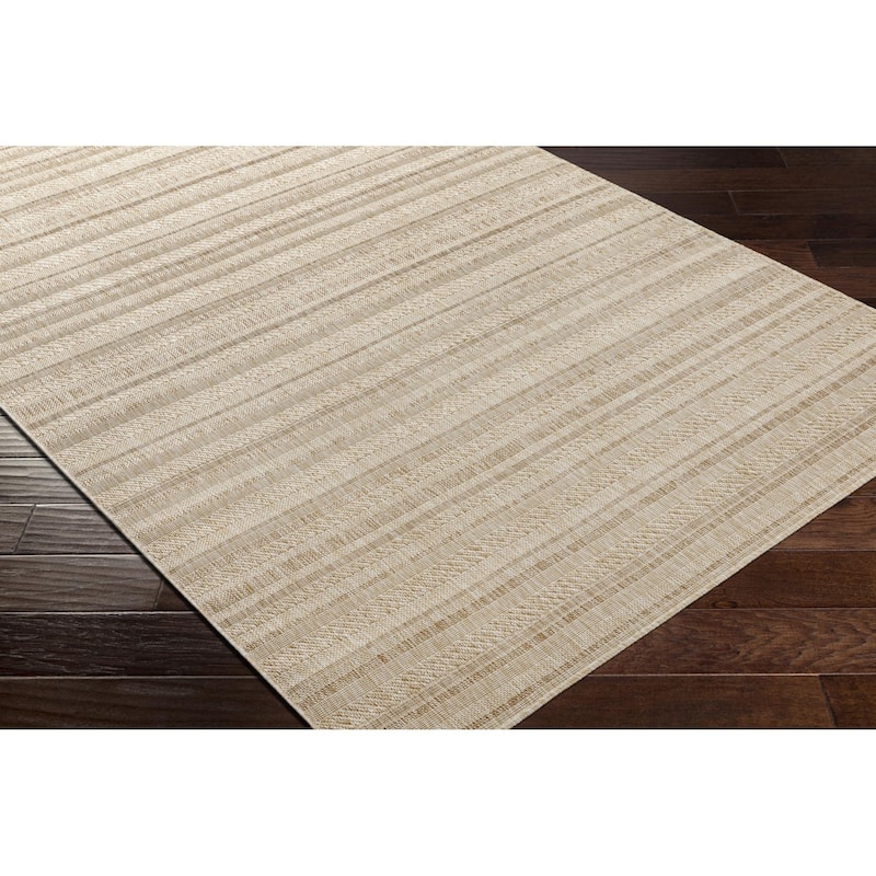 Livabliss Eagean Bohemian Stripe Outdoor Area Rug