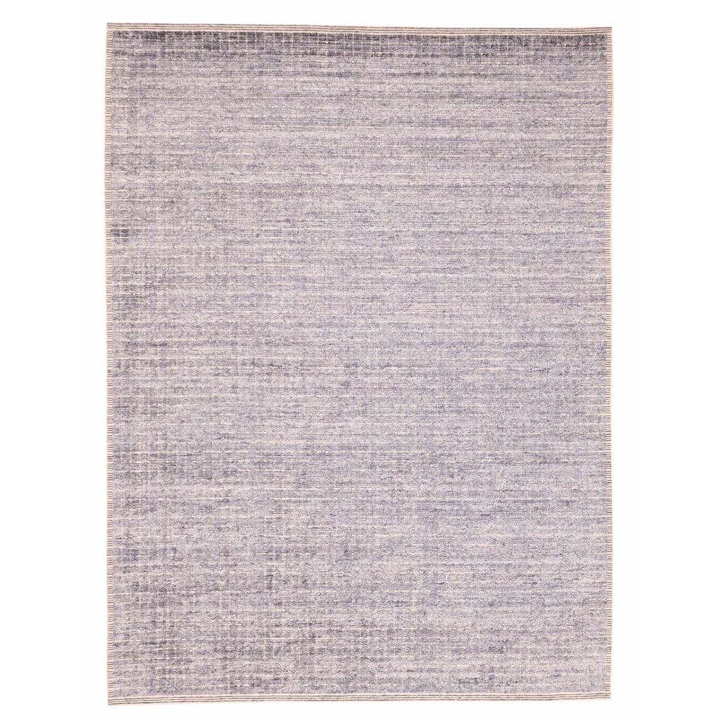 ECARPETGALLERY Hand Loomed Elysian Light Denim Blue Rug - 7'4 x 9'4