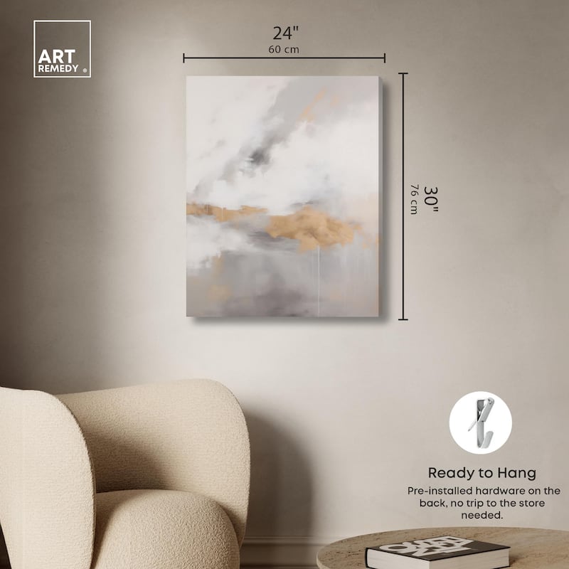 Fleeting Gold II Canvas by Art Remedy, Gallery Wrapped