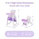 preview thumbnail 6 of 16, Baby High Chair,3 in 1 Highchair, Convertible Toddler Eating Chair for 6 Months to 6 Years, with Adjustable Tray