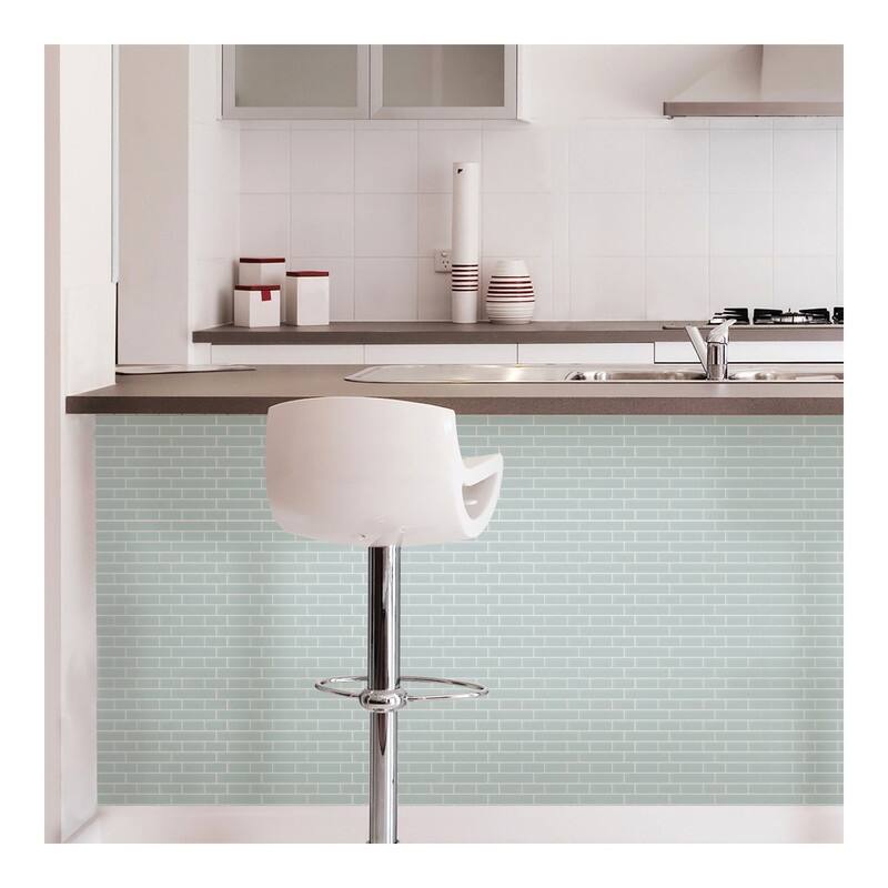 InHome Sea Glass Peel & Stick Backsplash Tiles