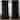 96" Long - 2 Piece Black Velvet Room Darkening Grommet Window Curtain Panel Set - 104" x 96"