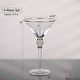 preview thumbnail 15 of 23, Premium Clear Stem Crystal Martini Glasses with Rim and Diamond-like Rhinestones, Elegant 10oz Glassware Set for Cosmopolitan