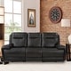 preview thumbnail 2 of 9, 93" Wide Top Grain Leather Power Reclining Sofa with USB Port