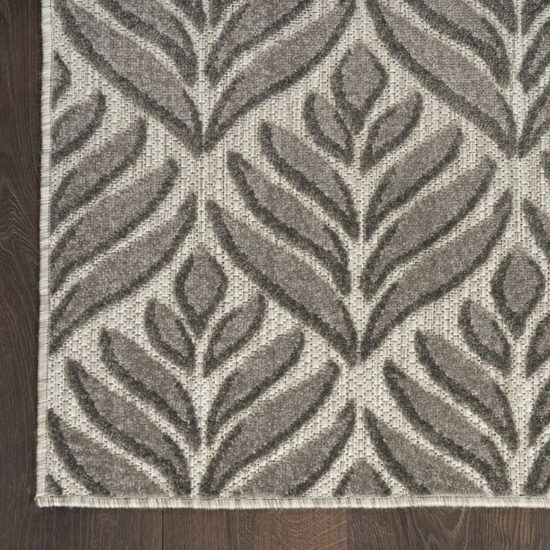 Raro Botanic Elegance Weather Resistant Sleek Contemporary Outdoor Rug - 8' X 11'