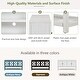 preview thumbnail 9 of 18, Antique White Sideboard Storage Cabinet with Mirrored Doors & Open Storage Shelf, Console Table Display Case for Living Room