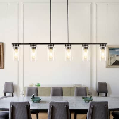 Dining Room Light Fixtures Linear Light Fixture Island Lights for Kitchen - 6-Light