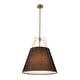 preview thumbnail 71 of 91, Mid Century 4-Light Conical Fabric Shade Lantern Pendant Ambient Light