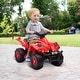 preview thumbnail 1 of 16, Qaba Kids ATV, 6V 4 Wheeler Kids Quad Car, Battery Powered Electric Ride on Toy with Music for Boys & Girls Ages 2-6 Years Red