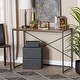 Pauric Modern Industrial-styled Wood and Metal Desk-Walnut Brown - Bed ...