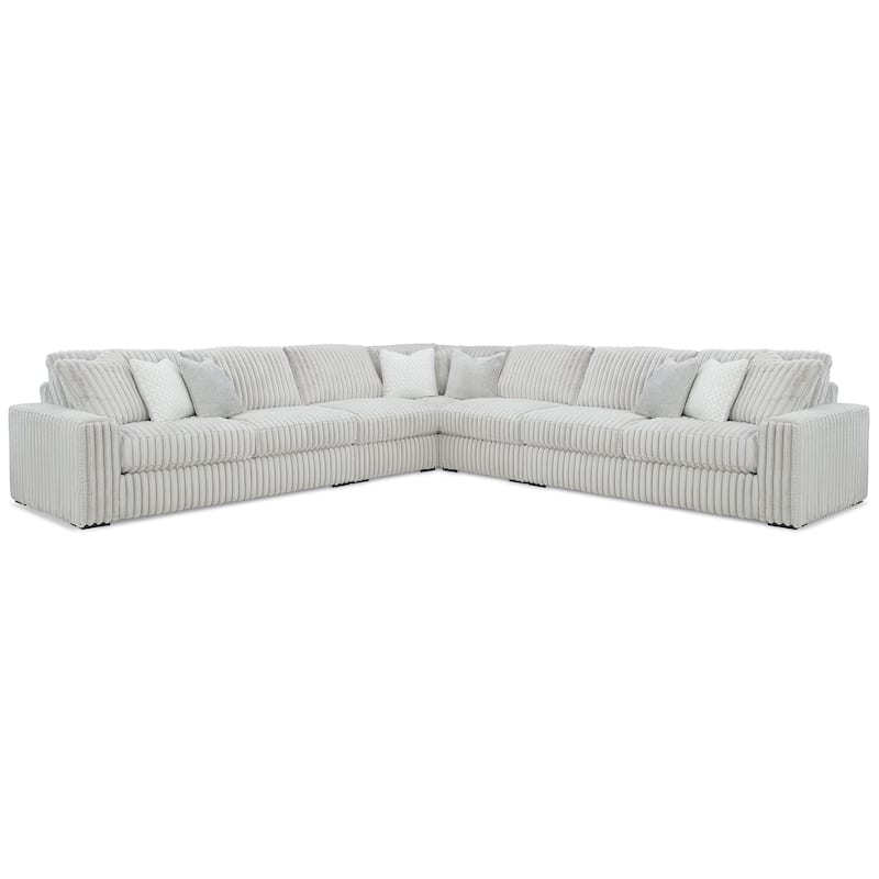 Signature Design by Ashley Stupendous Gray 5-Piece Sectional - 172"W x 172"D x 41"H