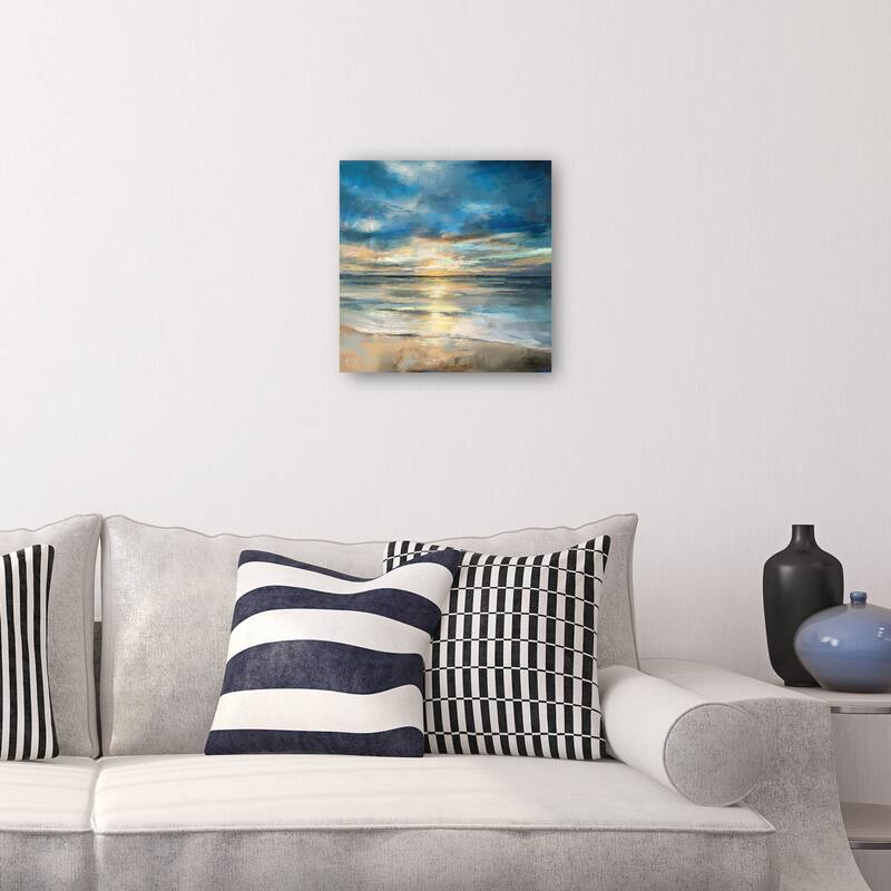 Indigo Surf By Studio Arts Canvas Art Print