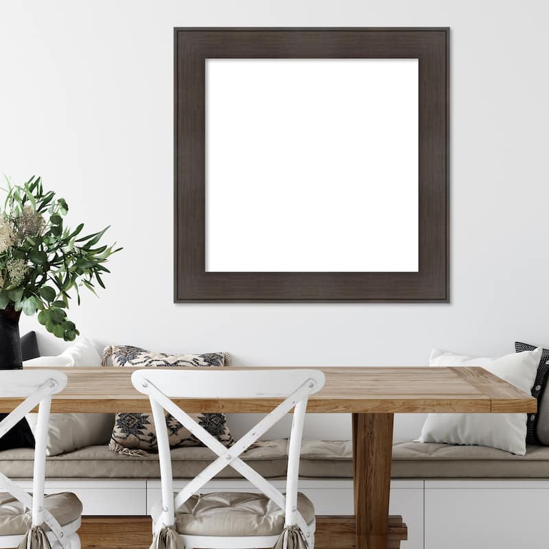 Amanti Art William Rustic Woodgrain Framed Dry Erase Magnetic Board
