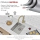 preview thumbnail 9 of 16, STYLISH 15 inches L x 18 inches W Stainless Steel Single Bowl Dualmount Kitchen Sink - 15" x 18" x 8"