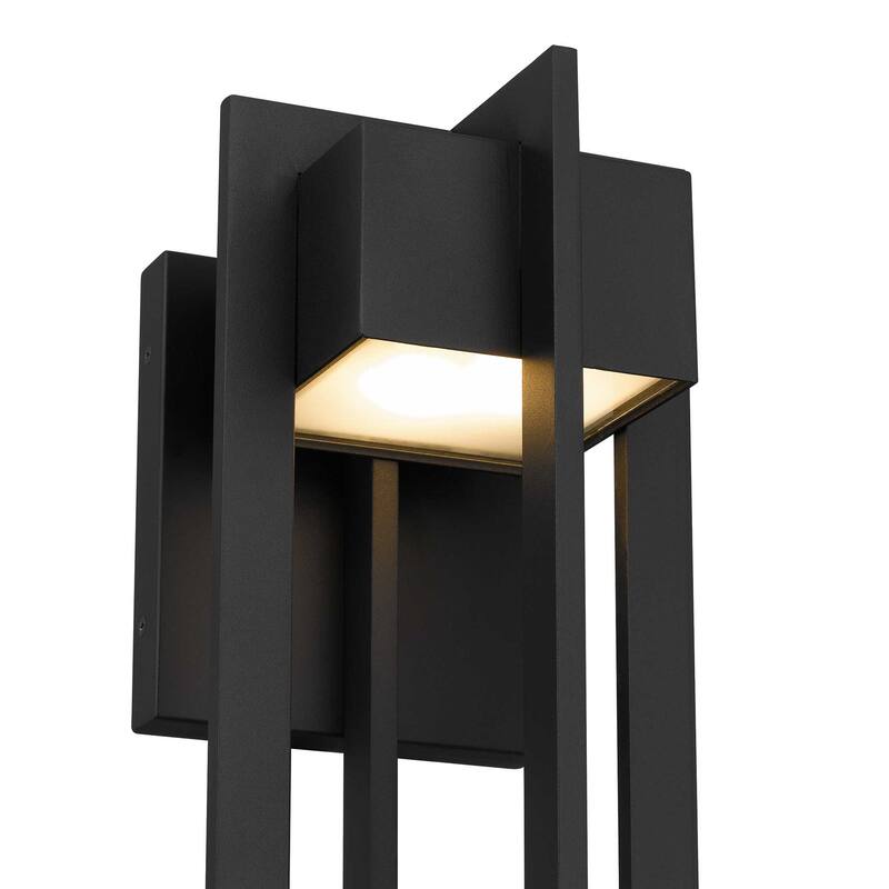 23" Black Integrated LED Outdoor Wall Sconce