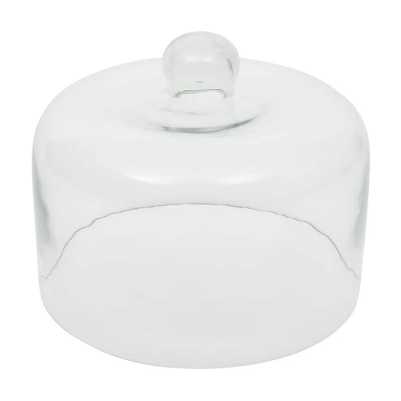 Gibson Elite Ridgehaven 11" Marble Cake Stand, Serving Platter, Charcuterie Board, and Center Piece Home Décor With Glass Lid