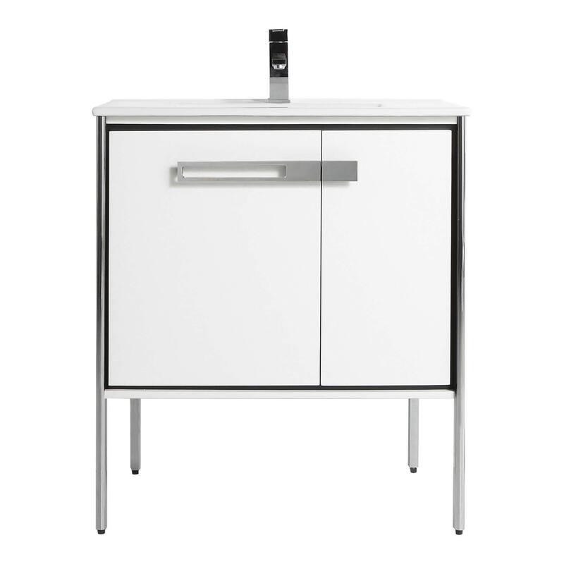 Fine Fixtures Oakville Bathroom Vanity with White Ceramic Sink