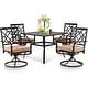 preview thumbnail 9 of 14, Outdoor 5/7-piece Patio Metal Dining Set