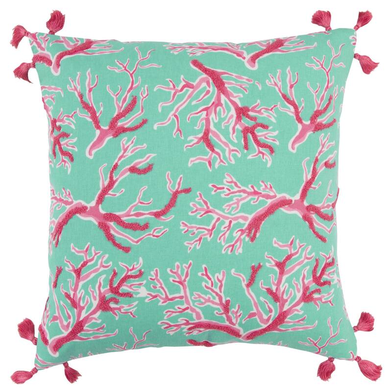 Simply Southern Print with Embroidery Cotton Throw Pillow