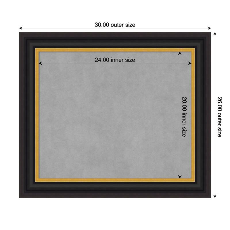 Amanti Art Sierra Black Brown Framed - 30 x 26 in - Sierra Black Brown