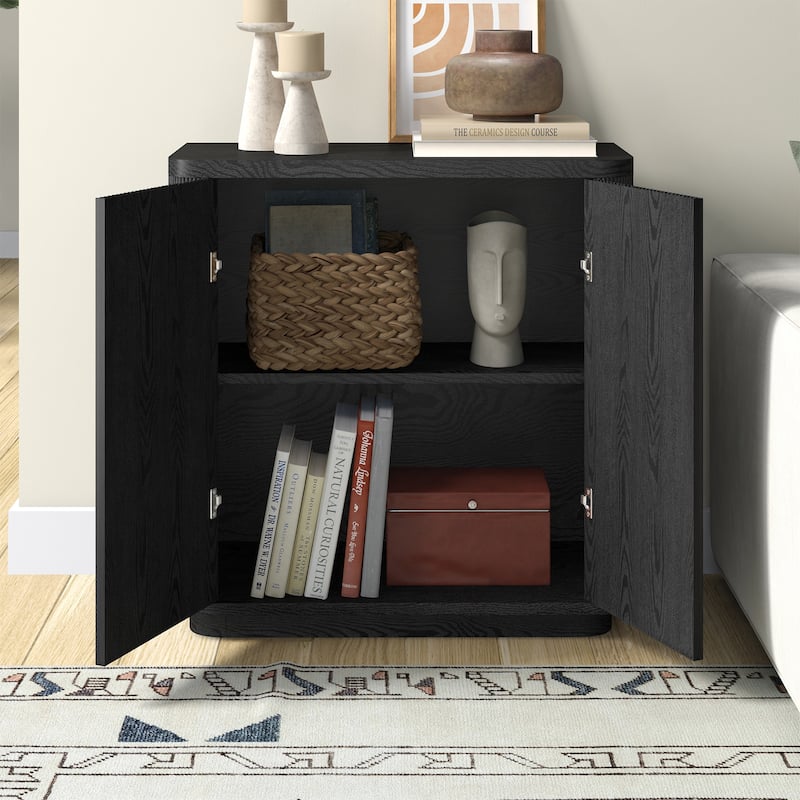 Easton 32" Wide Rectangular Fluted Accent Cabinet - 32" Wide