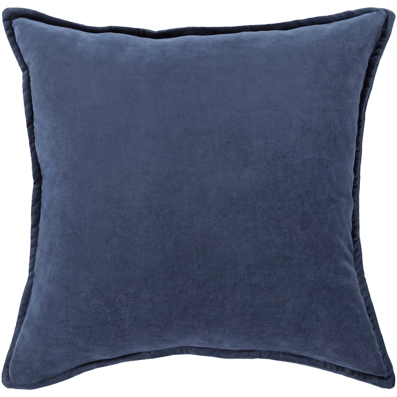 Artistic Weavers Harrell Solid Velvet 22-inch Throw Pillow - Polyester - Navy