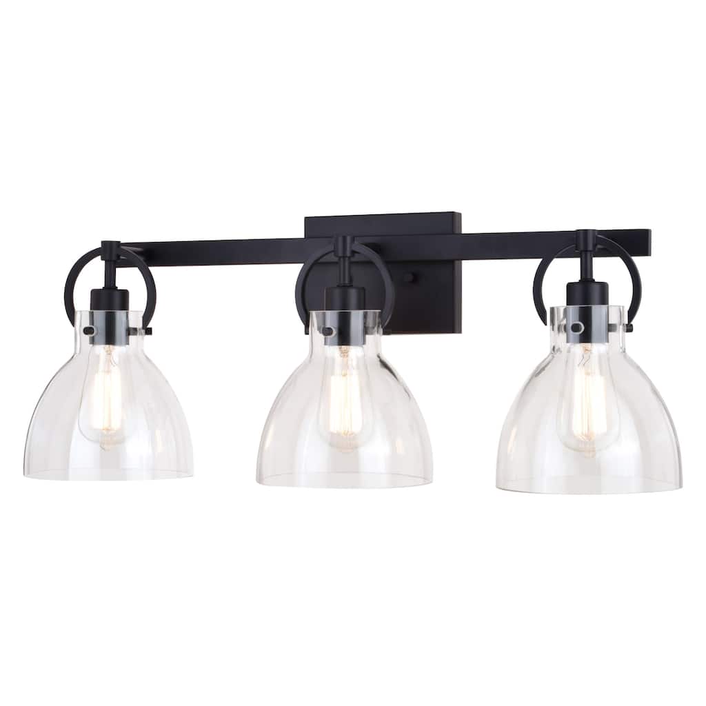 Vaxcel Lighting W0418 Ogden 3 Light 26" Wide Vanity Light with Clear