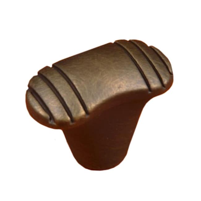 RK International Ridges 1-1/4 Inch Oval Cabinet Knob