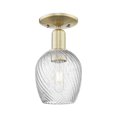Innovations Lighting 716-1C-11-6 Salina Semi-Flush Salina 6" Wide