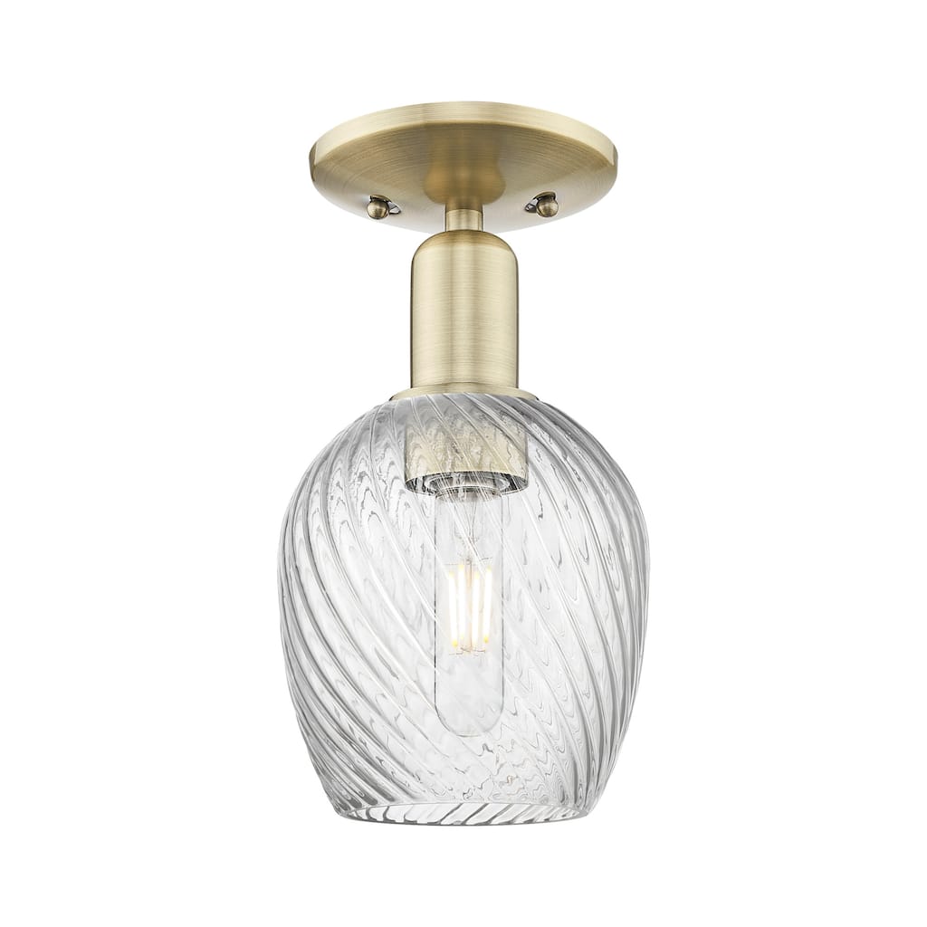 Innovations Lighting 716-1C-11-6 Salina Semi-Flush Salina 6" Wide