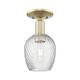 Option Antique Brass / Clear Spiral Fluted