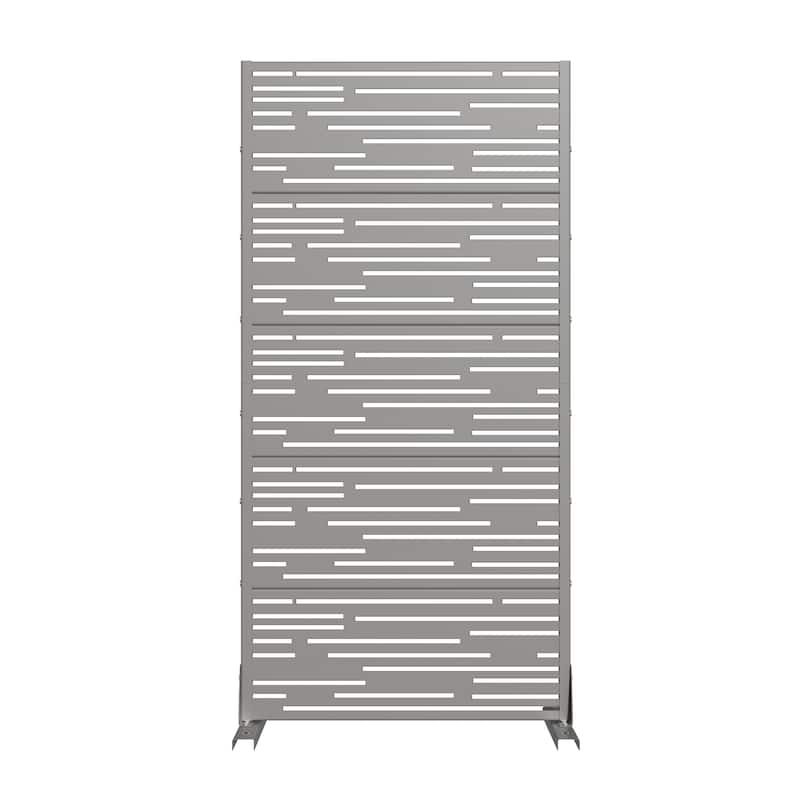 Shine Metal Privacy Screen Panel Free Standing