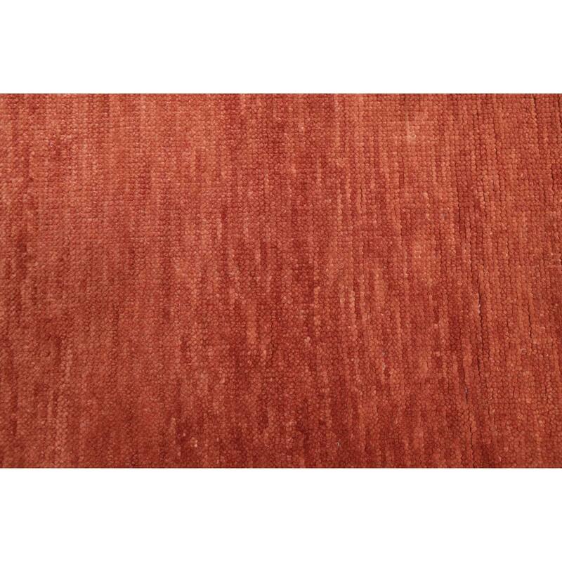 ECARPETGALLERY Hand-knotted Pak Finest Gabbeh Copper Wool Rug - 8'8 x 12'1