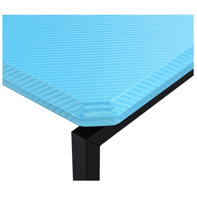 GT 3-Piece Carbon Fiber Coffee Table and End Table Set, 39.5” Rectangular Coffee Table with 2 End Tables, Metal Frame