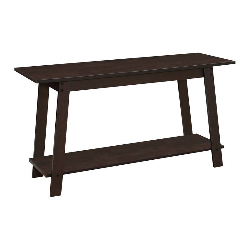 HomeRoots 42" Dark Brown Open Shelving TV Stand - n/a