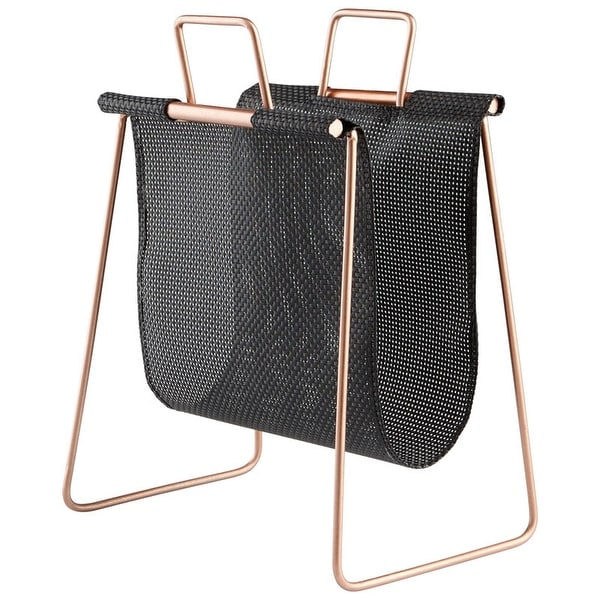 Cyan Design Handle It Magazine Rack Handle It 19.25" Tall Poly and - Black and Gold