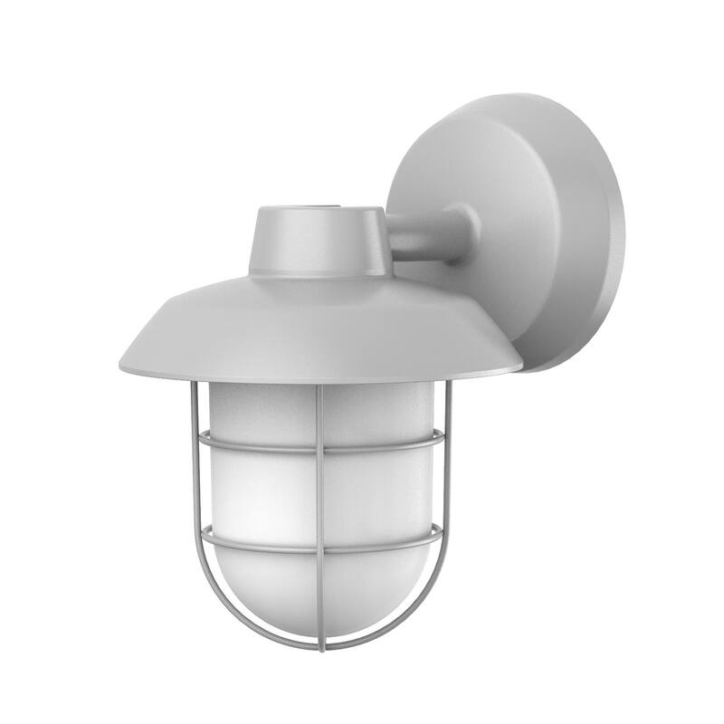 AFX ODEW0709LAJEN Odell 7" Wide LED Semi-Flush Outdoor Ceiling Fixture - Textured Grey