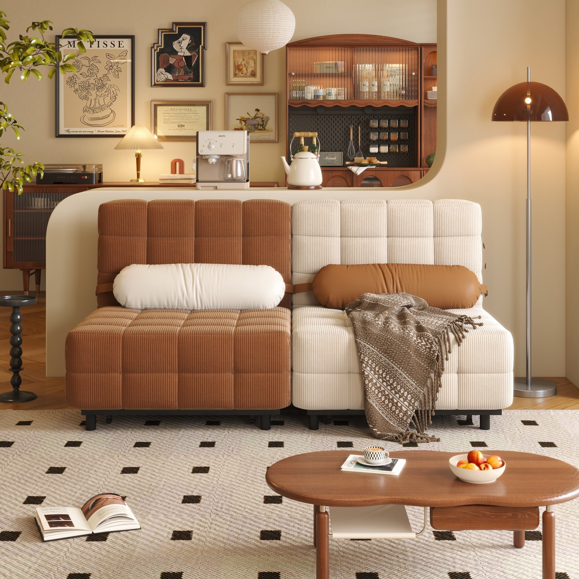 JASIWAY Convertible Sleeper Sofa Bed Chair