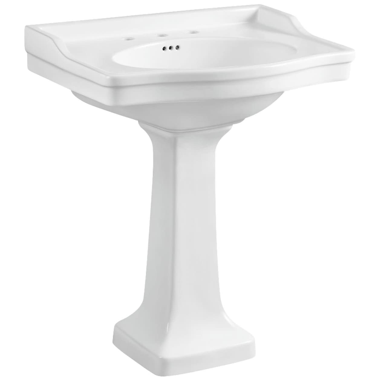 Kingston Brass Imperial 29-15/16" Rectangular Ceramic Pedestal Sink