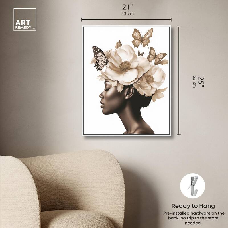 In Her Thoughts I Canvas by Art Remedy