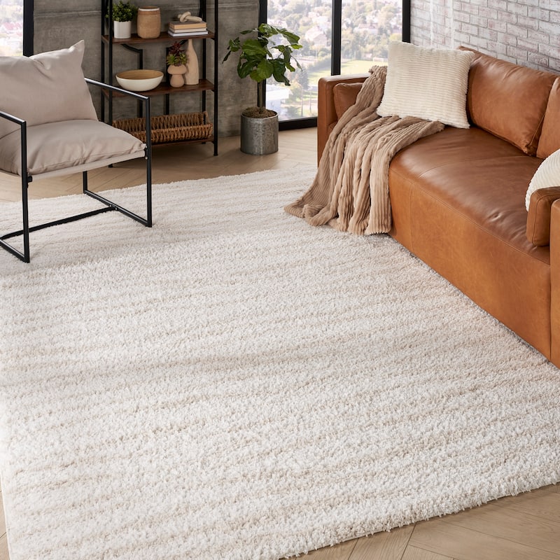 Nourison Modern Shag Indoor only Abstract Area Rug
