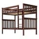preview thumbnail 15 of 26, Now Furniture Solid Wood Twin Over Twin Bunk Bed with Straight Ladder