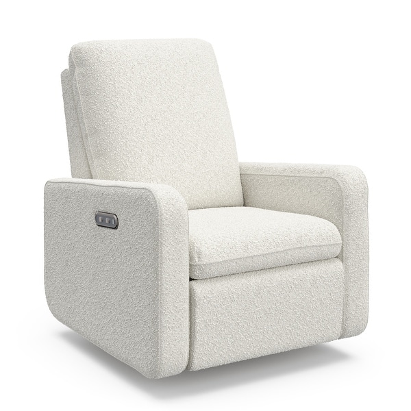 slide 2 of 62, Graco Teddi Power Recliner Swivel Glider with USB Ivory Boucle