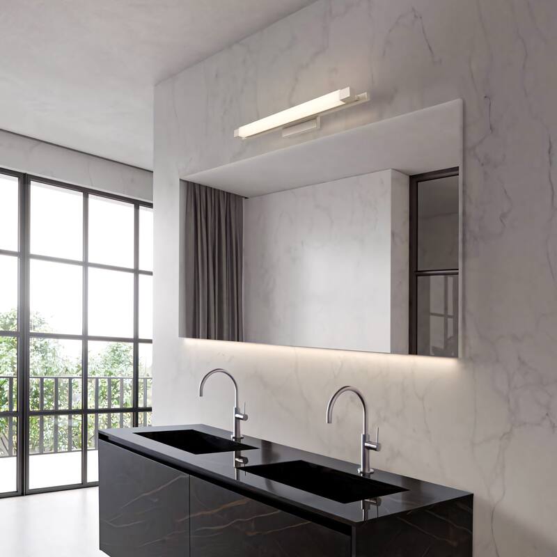 Serenity 26" Brushed Nickel LED Bathroom Vanity Light