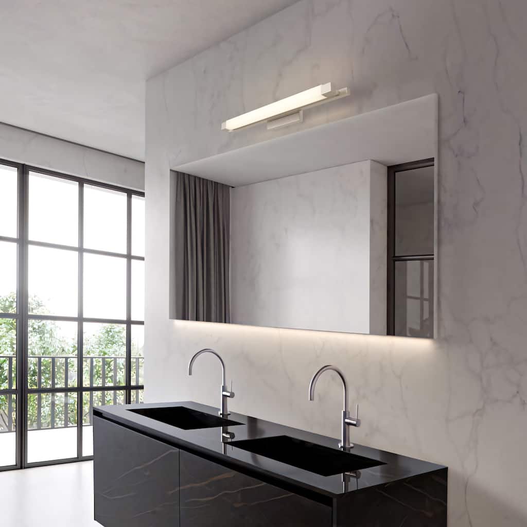 Serenity 26" Brushed Nickel LED Bathroom Vanity Light