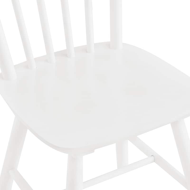 Set of 4 Farmhouse Wooden Kitchen Chairs - N/A