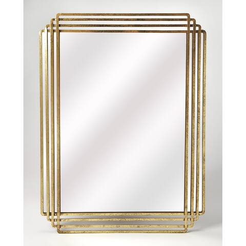 Butler Uptown Gold Rectangular Wall Mirror