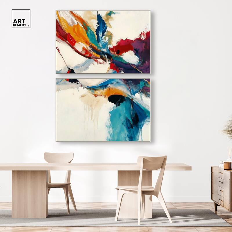 Vibrant Palette III Canvas Set of 2 by Art Remedy
