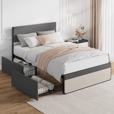 Bed Frame with 2 Storage Drawers