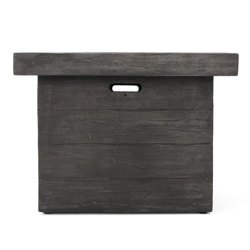 Dakota Magnesium Oxide Square Gas Fire Pit by Christopher Knight Home